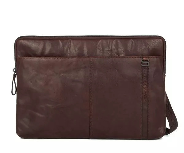 Spikes & Sparrow Spikes & Sparrow Leren Laptophoes – Yakima – Donkerbruin