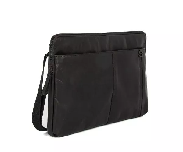 spikes & sparrow Spikes & Sparrow Leren Laptophoes – Yakima – Zwart