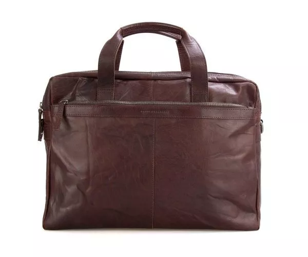 Spikes & Sparrow Spikes & Sparrow Leren Laptoptas – Colorado – Donkerbruin