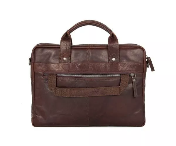 Spikes & Sparrow Spikes & Sparrow Leren Laptoptas – Florida – Donkerbruin