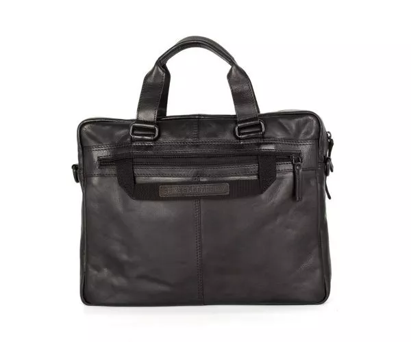 Spikes & Sparrow Spikes & Sparrow Leren Laptoptas – Kevin – Zwart