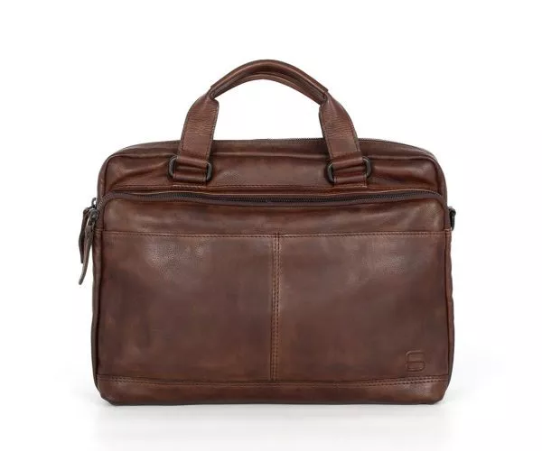 Spikes & Sparrow Spikes & Sparrow Leren Laptoptas – Steven – Donkerbruin