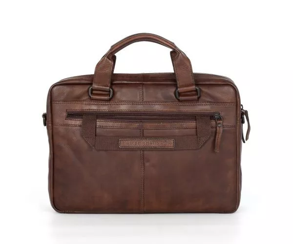 Spikes & Sparrow Spikes & Sparrow Leren Laptoptas – Steven – Donkerbruin