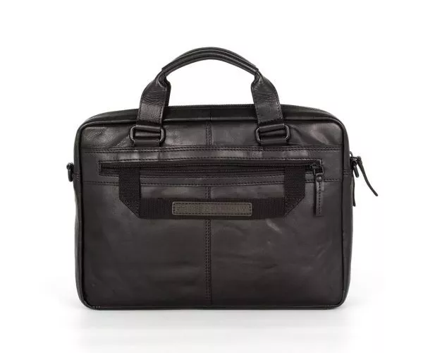 Spikes & Sparrow Spikes & Sparrow Leren Laptoptas – Steven – Zwart