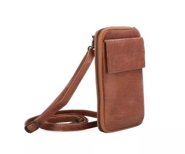 Spikes & Sparrow Spikes & Sparrow Leren Portemonnee / Mini Crossbodytas – Reno – Zwart