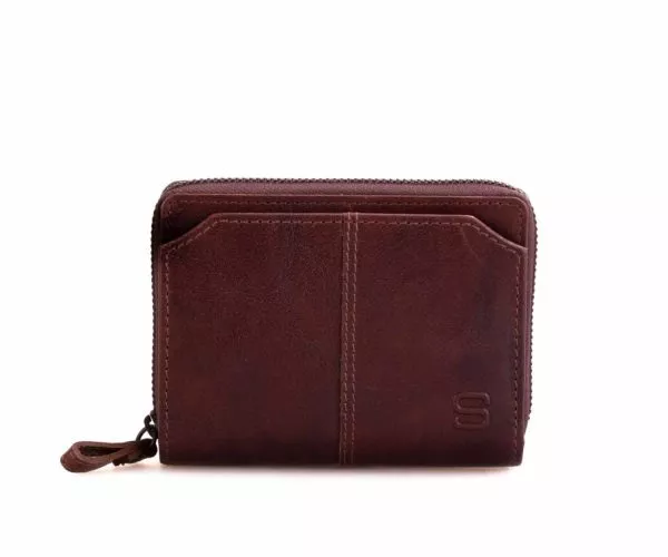 spikes & sparrow Spikes & Sparrow Leren RFID Portemonnee – Bo – Donkerbruin