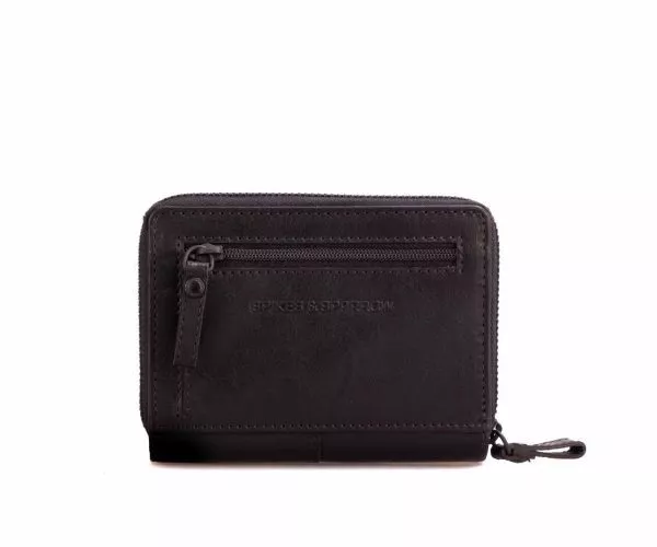 Spikes & Sparrow Spikes & Sparrow Leren RFID Portemonnee – Bo – Zwart