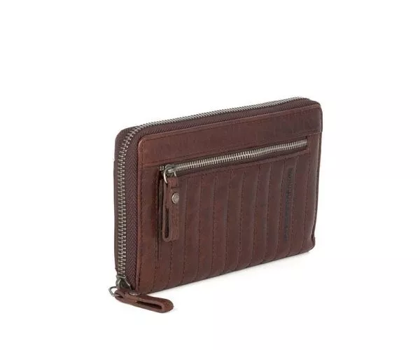 Spikes & Sparrow Spikes & Sparrow Leren RFID Portemonnee – Cora – Donkerbruin