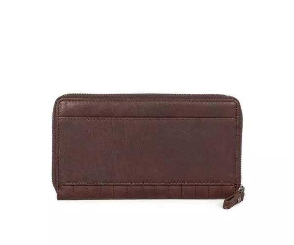 Spikes & Sparrow Spikes & Sparrow Leren RFID Portemonnee – Cora – Donkerbruin