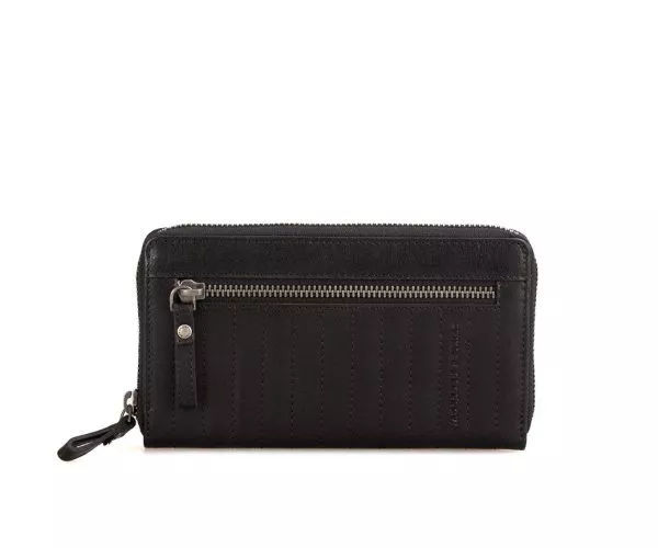 spikes & sparrow Spikes & Sparrow Leren RFID Portemonnee – Cora – Zwart