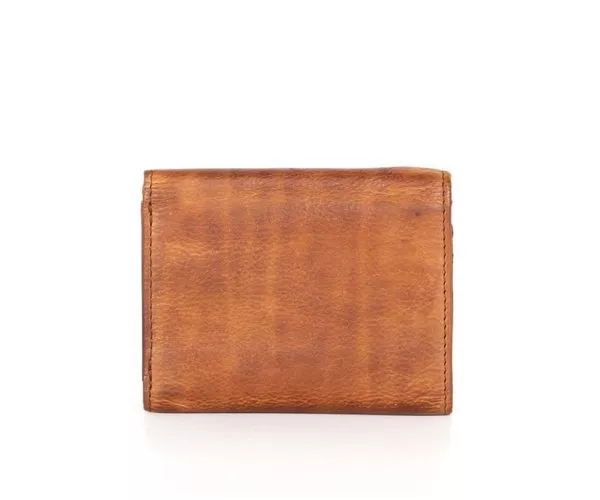 Spikes & Sparrow Spikes & Sparrow Leren RFID Portemonnee / Creditcardhouder – Mark – Brandy Cognac