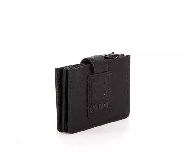 Spikes & Sparrow Spikes & Sparrow Leren RFID Portemonnee / Creditcardhouder – Leah – Zwart