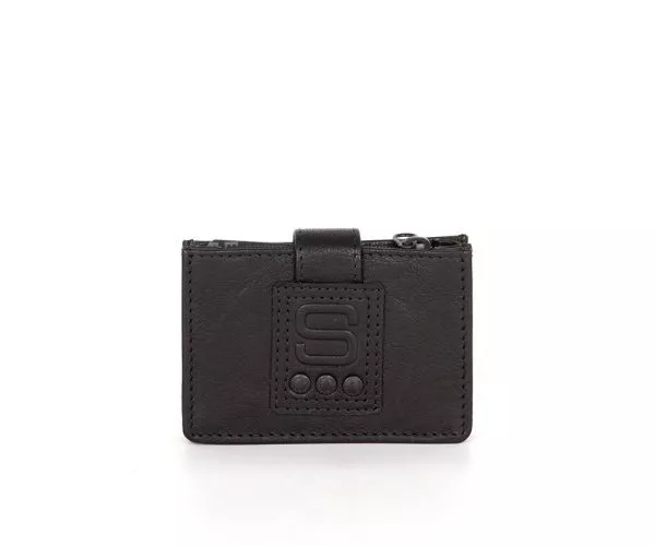 spikes & sparrow Spikes & Sparrow Leren RFID Portemonnee / Creditcardhouder – Leah – Zwart