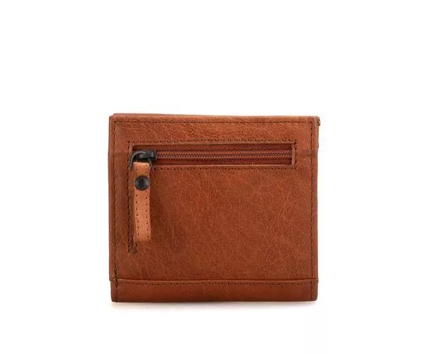 Spikes & Sparrow Spikes & Sparrow Leren RFID Portemonnee – Illinois – Brandy Cognac