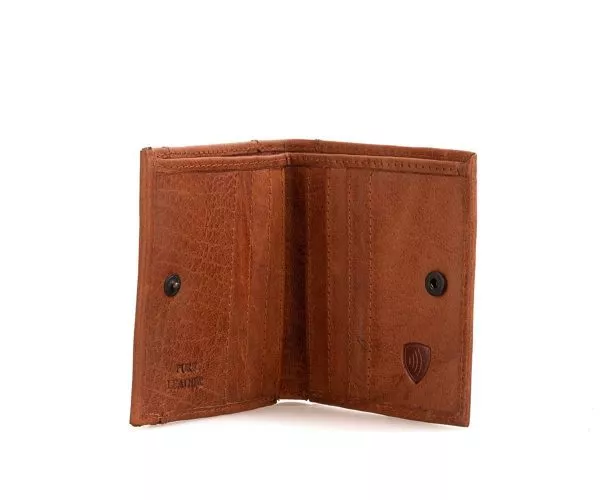 Spikes & Sparrow Spikes & Sparrow Leren RFID Portemonnee – Illinois – Brandy Cognac
