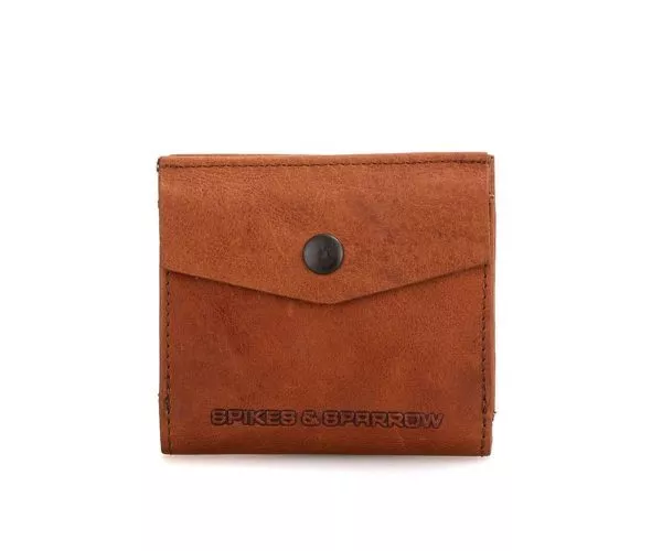 spikes & sparrow Spikes & Sparrow Leren RFID Portemonnee – Illinois – Brandy Cognac