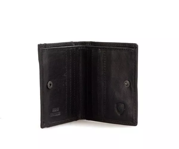 Spikes & Sparrow Spikes & Sparrow Leren RFID Portemonnee – Illinois – Zwart