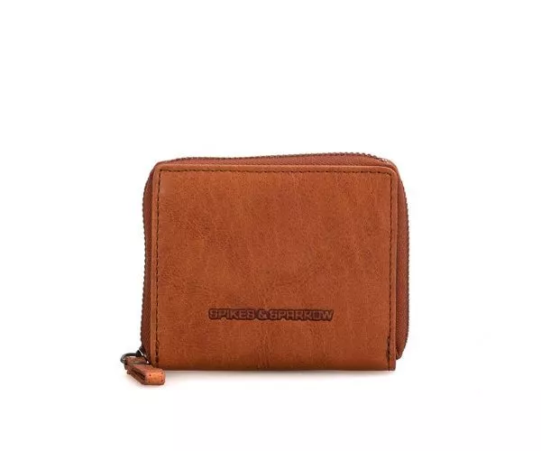 spikes & sparrow Spikes & Sparrow Leren RFID Portemonnee – Indiana – Brandy Cognac