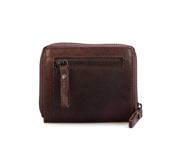 Spikes & Sparrow Spikes & Sparrow Leren RFID Portemonnee – Indiana – Donkerbruin