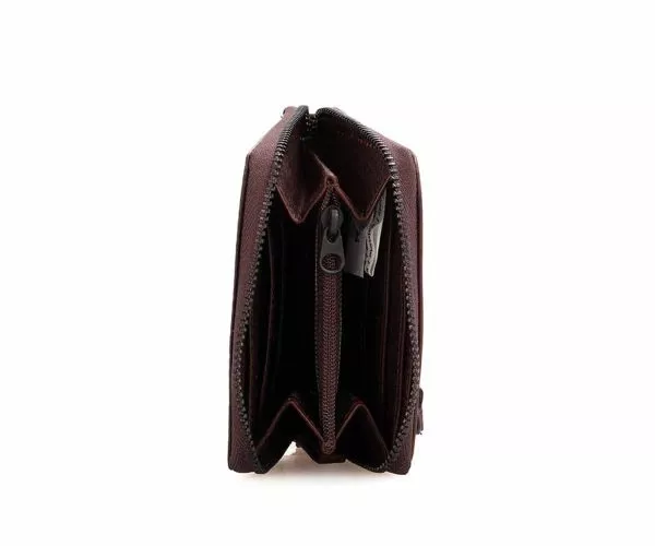 Spikes & Sparrow Spikes & Sparrow Leren RFID Portemonnee – Indiana – Donkerbruin