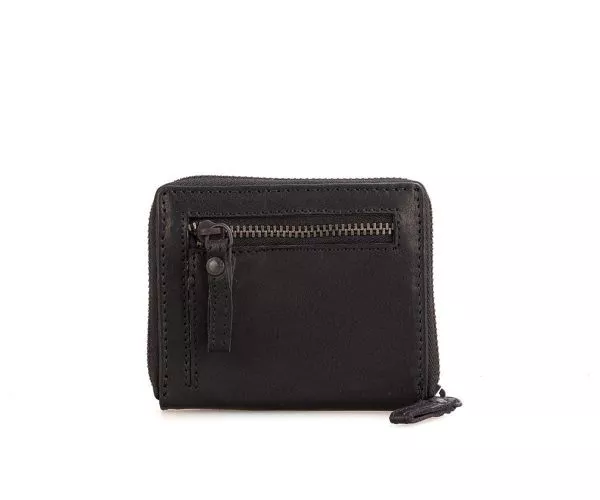 Spikes & Sparrow Spikes & Sparrow Leren RFID Portemonnee – Indiana – Zwart