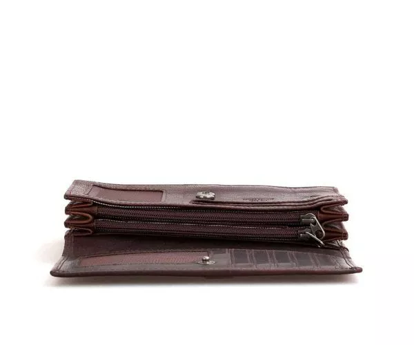 Spikes & Sparrow Spikes & Sparrow Leren RFID Portemonnee – Kentucky – Donkerbruin