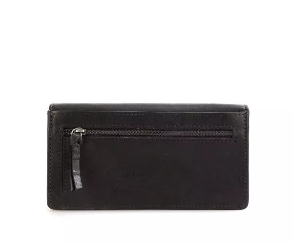 Spikes & Sparrow Spikes & Sparrow Leren RFID Portemonnee – Kentucky – Zwart