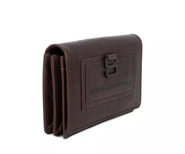 Spikes & Sparrow Spikes & Sparrow Leren RFID Portemonnee – Lorraine – Donkerbruin