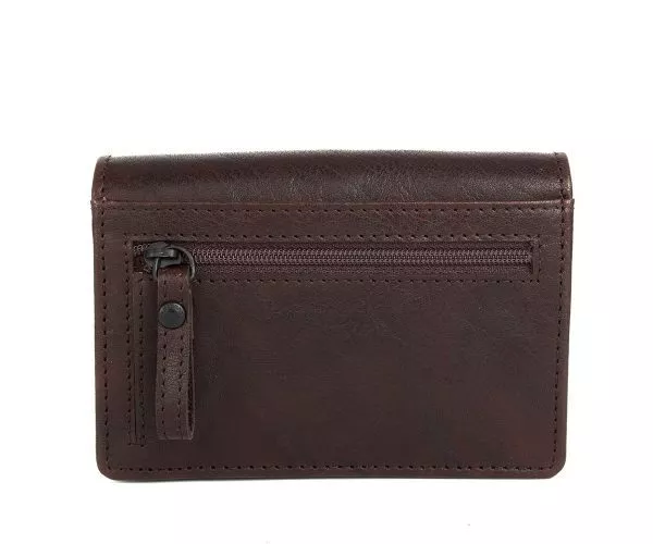 Spikes & Sparrow Spikes & Sparrow Leren RFID Portemonnee – Lorraine – Donkerbruin