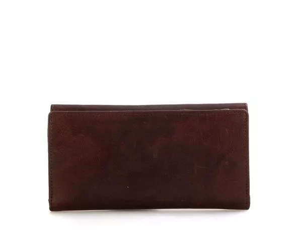 Spikes & Sparrow Spikes & Sparrow Leren RFID Portemonnee – Louisiana – Donkerbruin