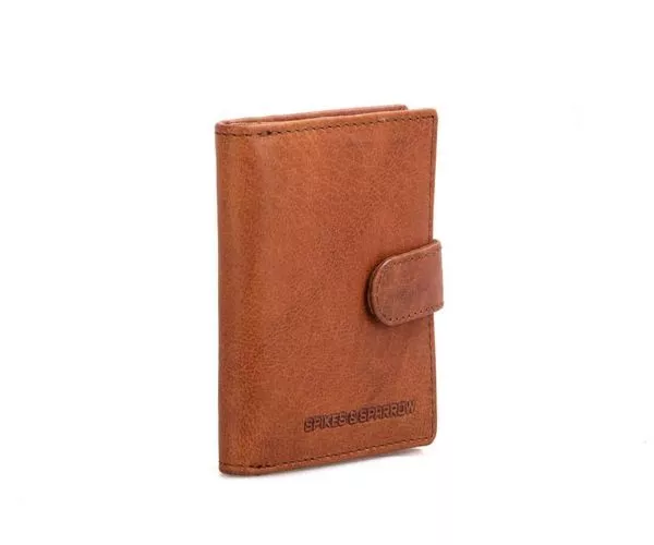 Spikes & Sparrow Spikes & Sparrow Leren RFID Portemonnee – Michigan – Brandy Cognac