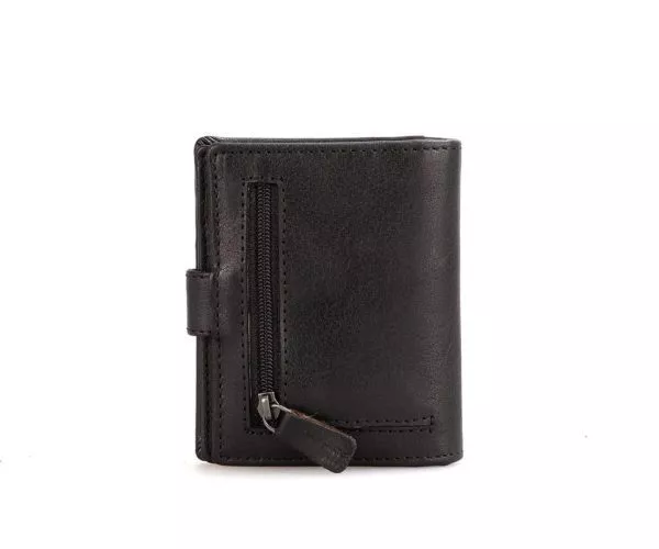 Spikes & Sparrow Spikes & Sparrow Leren RFID Portemonnee – Michigan – Zwart