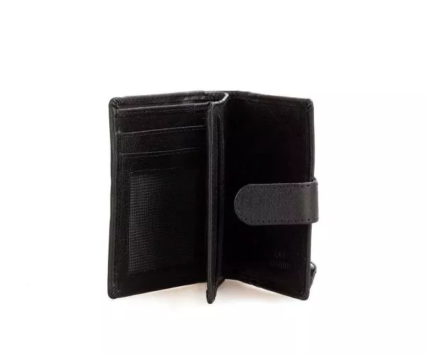 Spikes & Sparrow Spikes & Sparrow Leren RFID Portemonnee – Michigan – Zwart