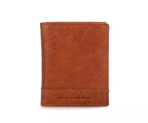 spikes & sparrow Spikes & Sparrow Leren RFID Portemonnee – Ohio – Brandy Cognac