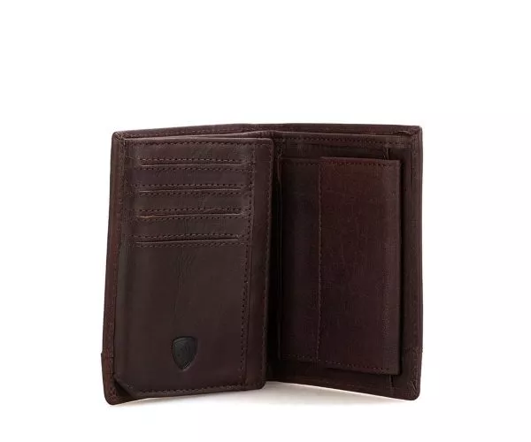 Spikes & Sparrow Spikes & Sparrow Leren RFID Portemonnee – Ohio – Donkerbruin