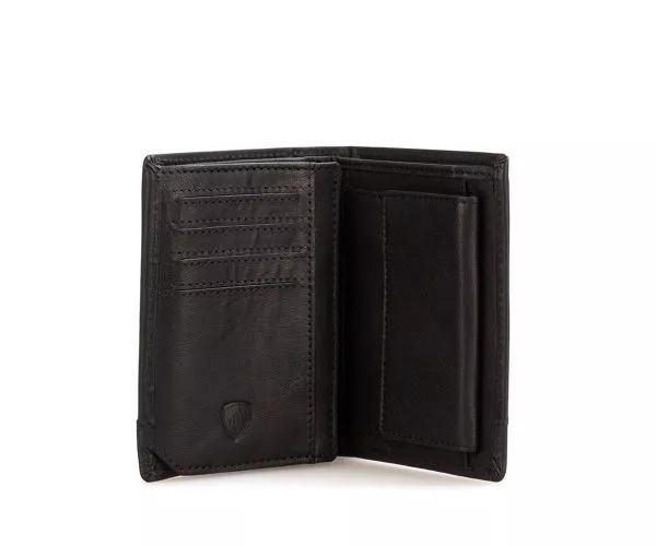 Spikes & Sparrow Spikes & Sparrow Leren RFID Portemonnee – Ohio – Zwart