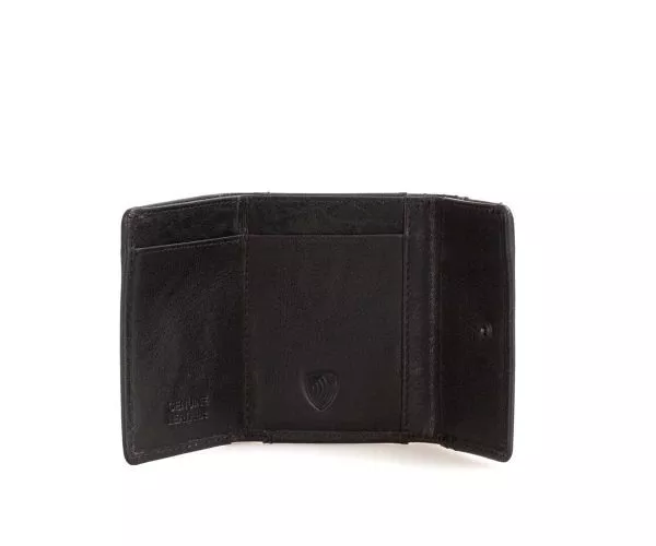 Spikes & Sparrow Spikes & Sparrow Leren RFID Portemonnee – Teton – Zwart