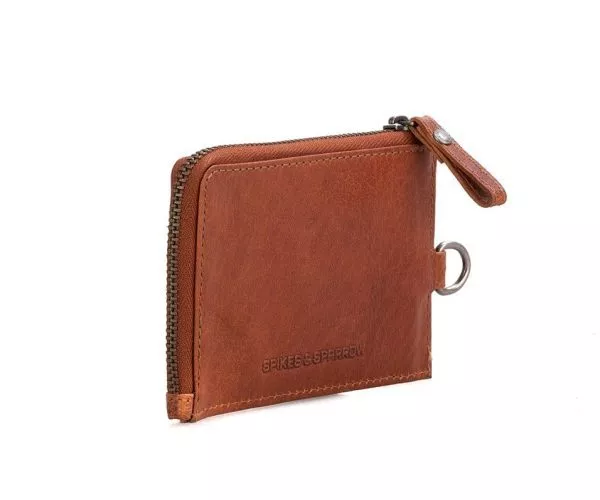 Spikes & Sparrow Spikes & Sparrow Leren RFID Portemonnee – Wisconsin – Brandy Cognac