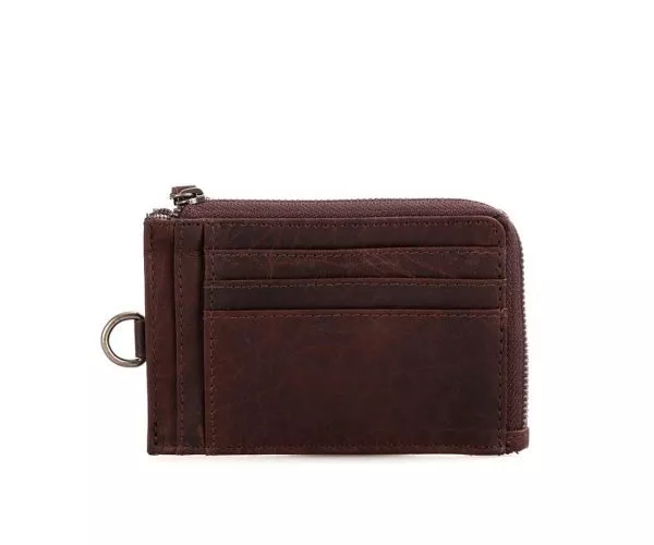 Spikes & Sparrow Spikes & Sparrow Leren RFID Portemonnee – Wisconsin – Donkerbruin