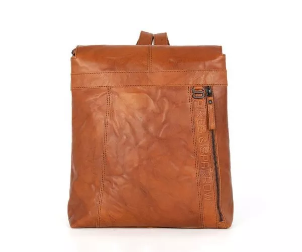 spikes & sparrow Spikes & Sparrow Leren Rugzak – Darla – Brandy Cognac