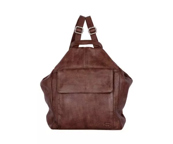 spikes & sparrow Spikes & Sparrow Leren Rugzak – Francisca – Donkerbruin