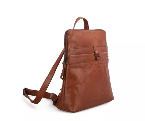 spikes & sparrow Spikes & Sparrow Leren Rugzak – Phoenix – Brandy Cognac