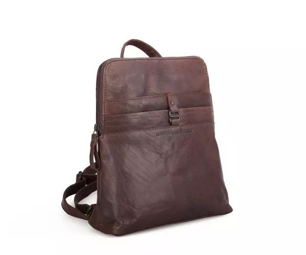 spikes & sparrow Spikes & Sparrow Leren Rugzak – Phoenix – Donkerbruin