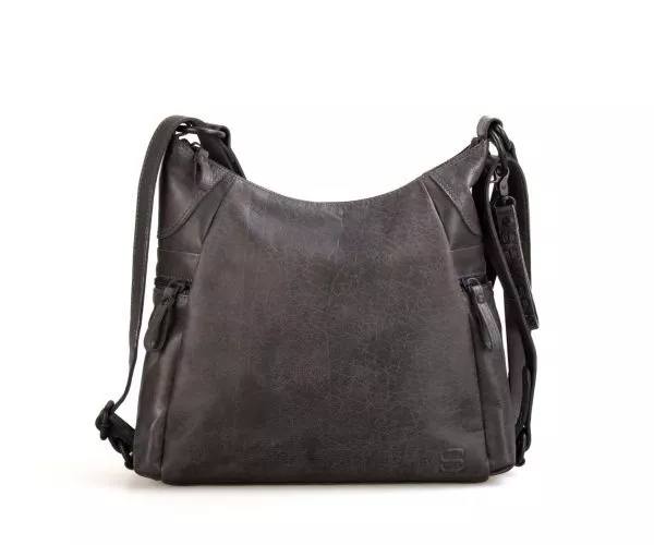 spikes & sparrow Spikes & Sparrow Leren Rugzak / Schoudertas / Crossbodytas – Parker – Grijs