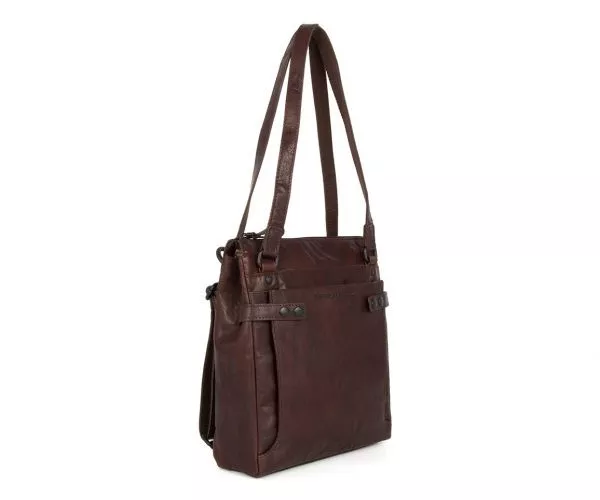 spikes & sparrow Spikes & Sparrow Leren Rugzak / Schoudertas – Louie – Donkerbruin