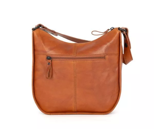 Spikes & Sparrow Spikes & Sparrow Leren Schoudertas – Colleen – Brandy Cognac