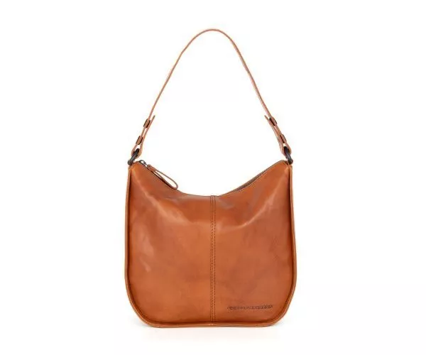 spikes & sparrow Spikes & Sparrow Leren Schoudertas – Colleen – Brandy Cognac