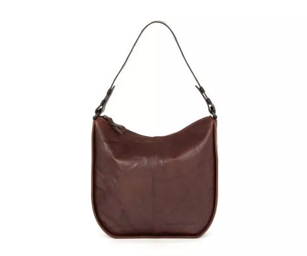 spikes & sparrow Spikes & Sparrow Leren Schoudertas – Colleen – Donkerbruin