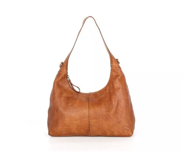 spikes & sparrow Spikes & Sparrow Leren Schoudertas / Crossbodytas – Caroline – Brandy Cognac