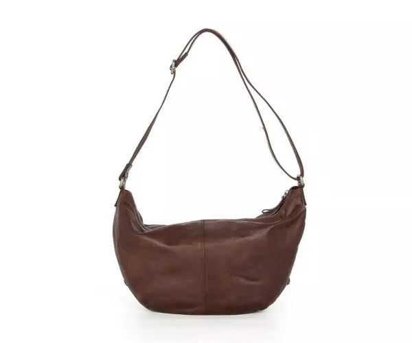 Spikes & Sparrow Spikes & Sparrow Leren Schoudertas / Crossbodytas – Ellie – Donkerbruin